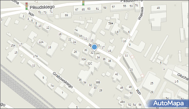 Siedlce, Wojska Polskiego, 32B, mapa Siedlce