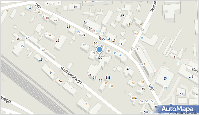 Siedlce, Wojska Polskiego, 32C, mapa Siedlce