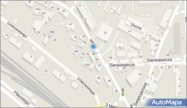 Siedlce, Wojska Polskiego, 56, mapa Siedlce