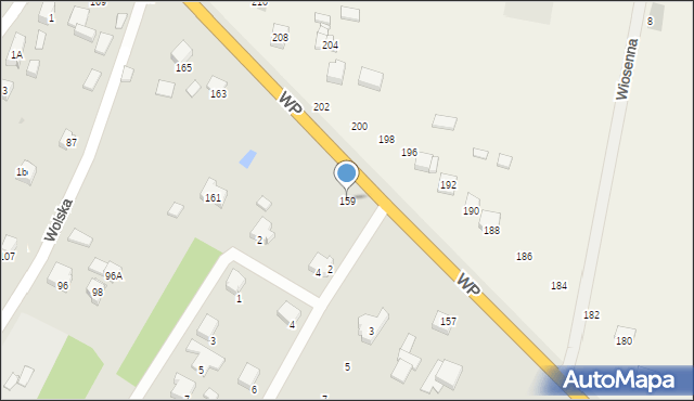 Sieradz, Wojska Polskiego, 159, mapa Sieradz