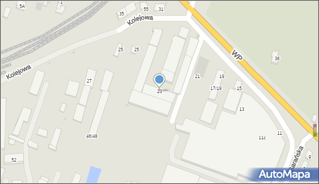 Sieradz, Wojska Polskiego, 23, mapa Sieradz