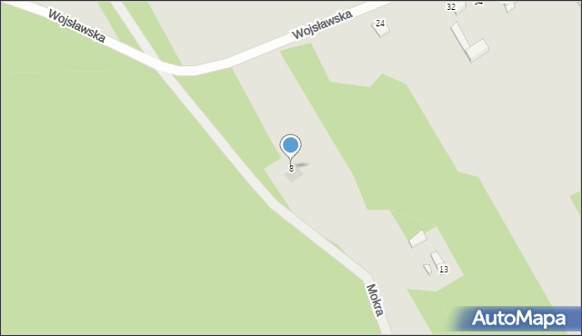 Sieradz, Wojsławska, 8, mapa Sieradz