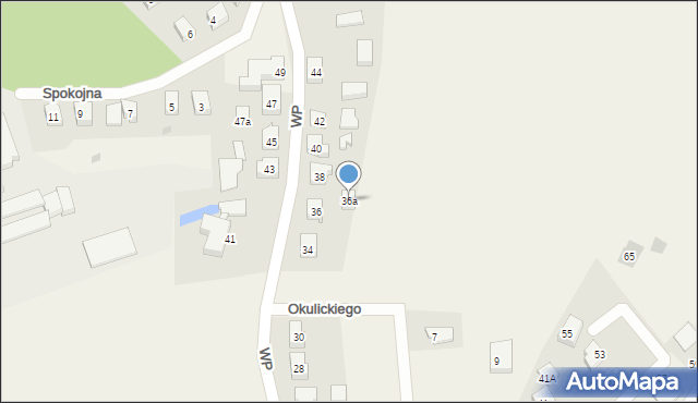 Sierakowice, Wojska Polskiego, 36a, mapa Sierakowice