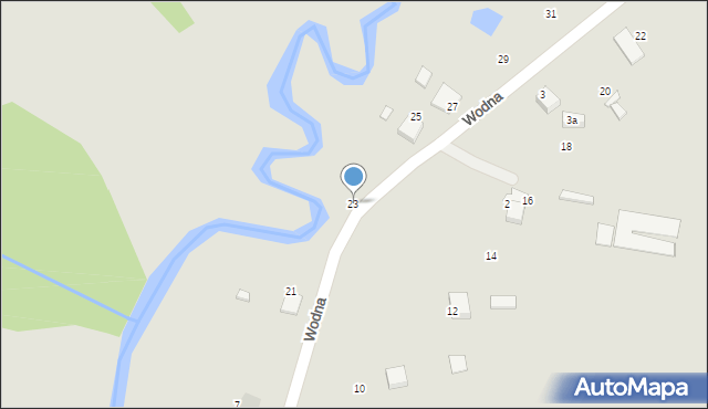 Siewierz, Wodna, 23, mapa Siewierz