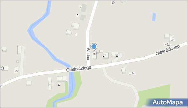 Siewierz, Wodna, 2a, mapa Siewierz