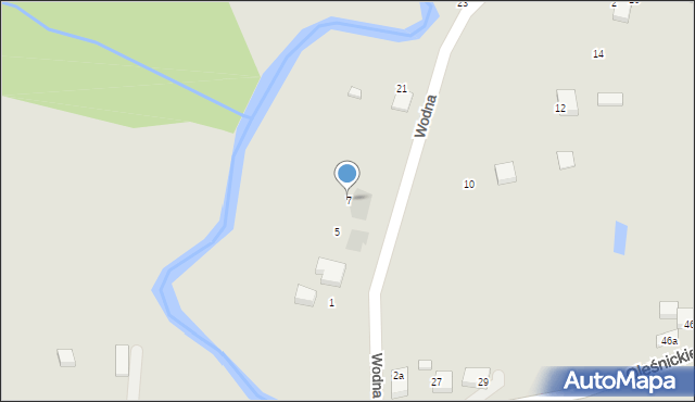 Siewierz, Wodna, 7, mapa Siewierz