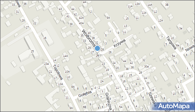 Skała, Wolbromska, 25, mapa Skała