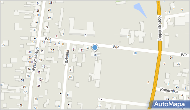 Skaryszew, Wojska Polskiego, 16, mapa Skaryszew