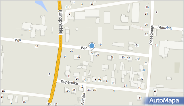 Skaryszew, Wojska Polskiego, 24, mapa Skaryszew