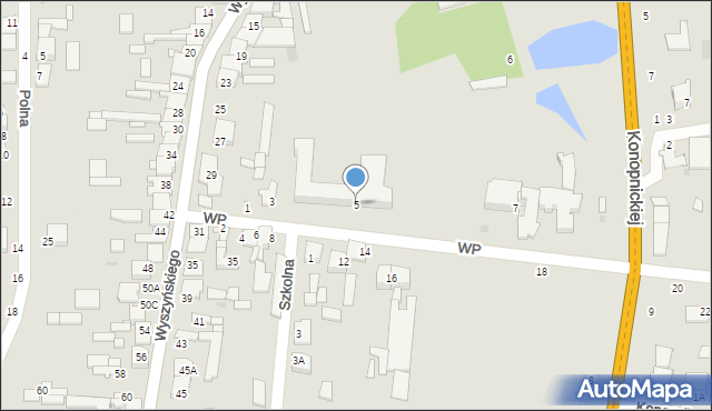 Skaryszew, Wojska Polskiego, 5, mapa Skaryszew