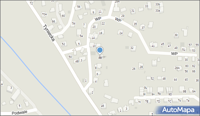 Skawina, Wojska Polskiego, 8B, mapa Skawina