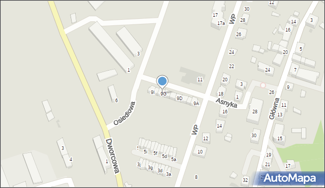 Skórcz, Wojska Polskiego, 9G, mapa Skórcz