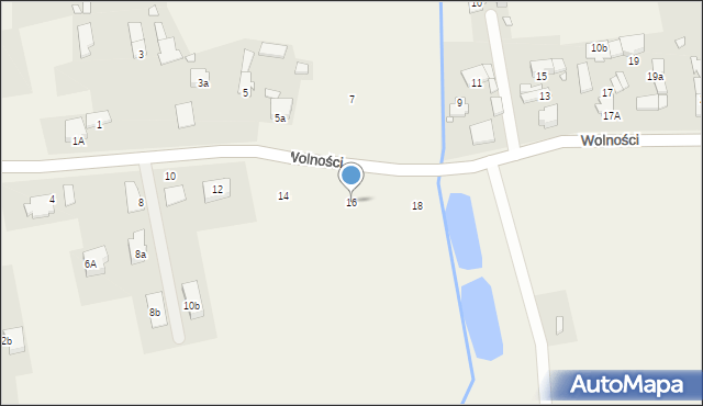 Skoroszyce, Wolności, 16, mapa Skoroszyce