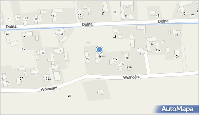 Skoroszyce, Wolności, 37, mapa Skoroszyce