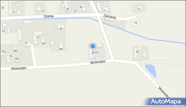 Skoroszyce, Wolności, 47, mapa Skoroszyce