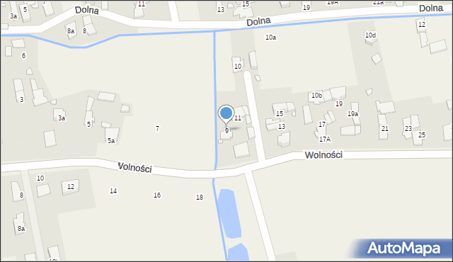 Skoroszyce, Wolności, 9, mapa Skoroszyce