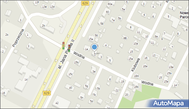 Słupno, Wodna, 2, mapa Słupno