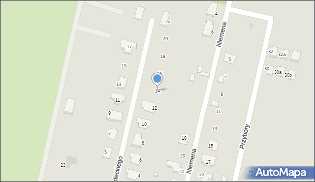 Słupsk, Wodeckiego Zbigniewa, 14, mapa Słupska