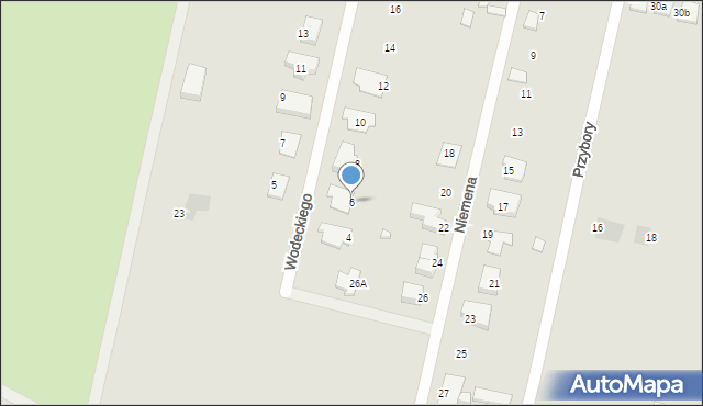 Słupsk, Wodeckiego Zbigniewa, 6, mapa Słupska