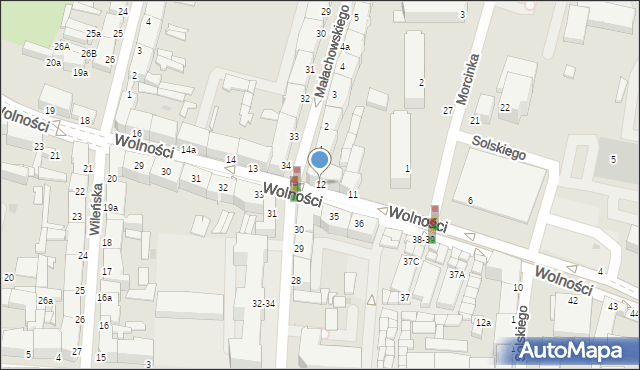 Słupsk, Wolności, 12, mapa Słupska