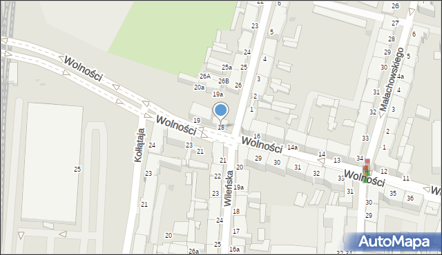 Słupsk, Wolności, 18, mapa Słupska