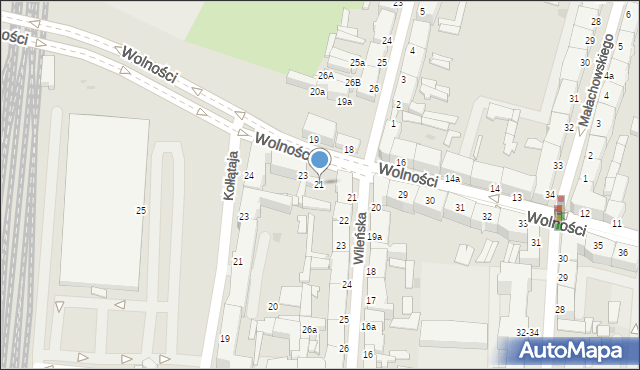 Słupsk, Wolności, 21, mapa Słupska