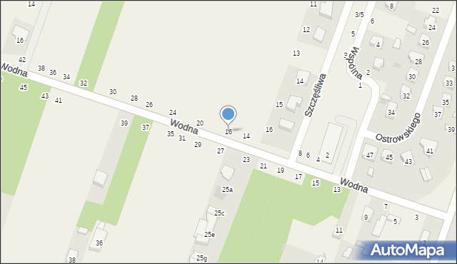 Smardzewice, Wodna, 16, mapa Smardzewice