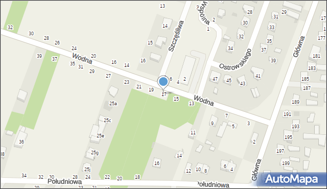 Smardzewice, Wodna, 17, mapa Smardzewice