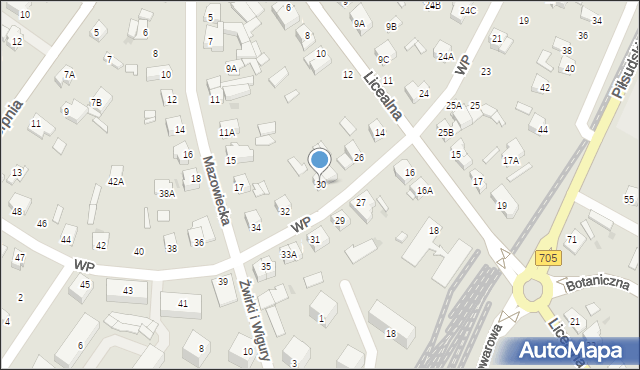 Sochaczew, Wojska Polskiego, 30, mapa Sochaczew