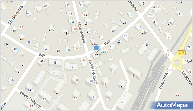 Sochaczew, Wojska Polskiego, 35, mapa Sochaczew