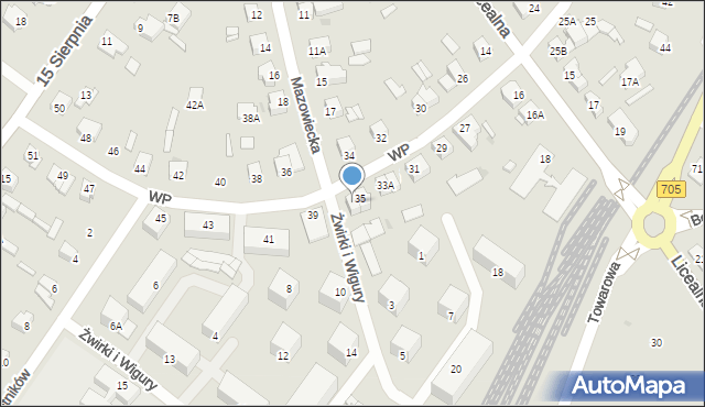 Sochaczew, Wojska Polskiego, 37, mapa Sochaczew