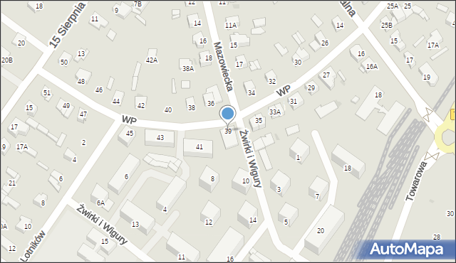 Sochaczew, Wojska Polskiego, 39, mapa Sochaczew