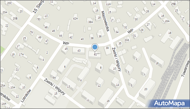 Sochaczew, Wojska Polskiego, 41, mapa Sochaczew