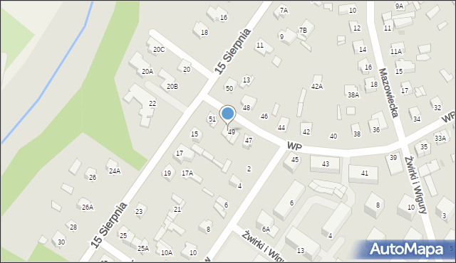 Sochaczew, Wojska Polskiego, 49a, mapa Sochaczew