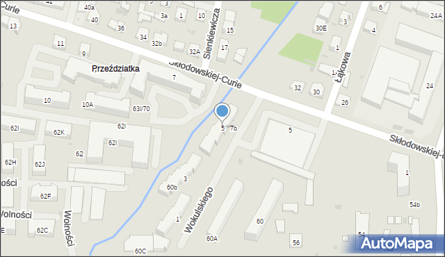 Sokołów Podlaski, Wokulskiego, 5, mapa Sokołów Podlaski