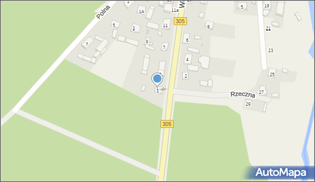 Solec, Wolsztyńska, 1, mapa Solec