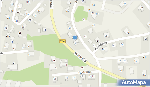 Somonino, Wolności, 8, mapa Somonino