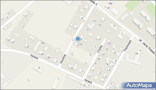 Sośno, Wodna, 4, mapa Sośno