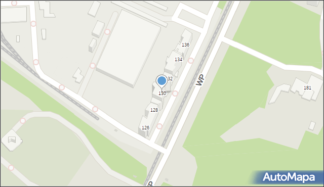 Sosnowiec, Wojska Polskiego, 130, mapa Sosnowca