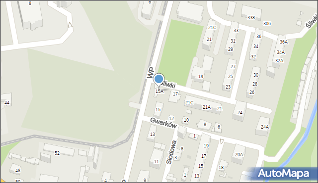 Sosnowiec, Wojska Polskiego, 15A, mapa Sosnowca