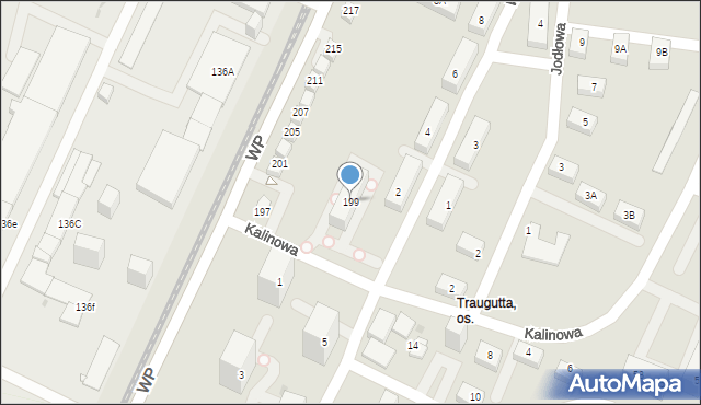 Sosnowiec, Wojska Polskiego, 199, mapa Sosnowca