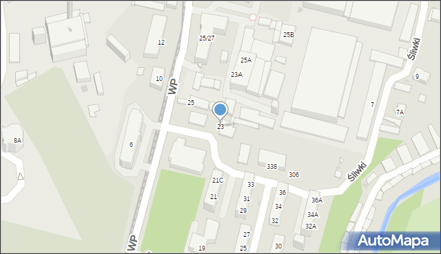 Sosnowiec, Wojska Polskiego, 23, mapa Sosnowca