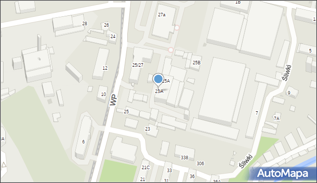 Sosnowiec, Wojska Polskiego, 23A, mapa Sosnowca