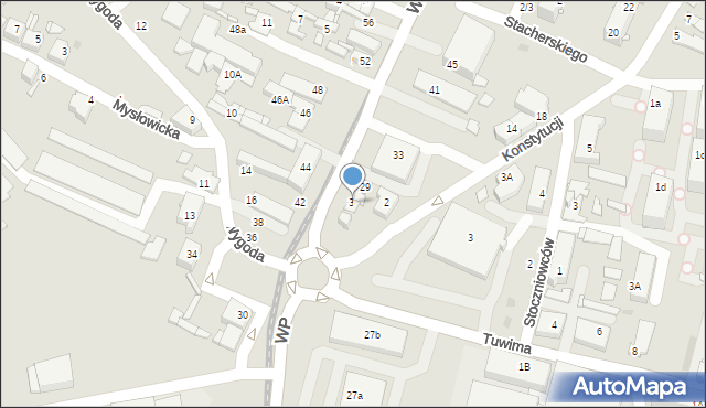 Sosnowiec, Wojska Polskiego, 31, mapa Sosnowca