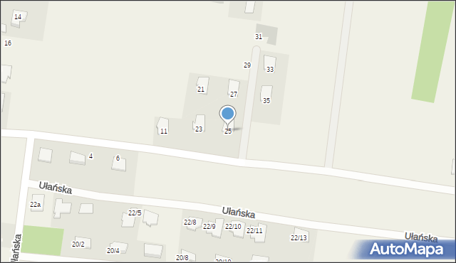 Sowlany, Wojskowa, 25, mapa Sowlany
