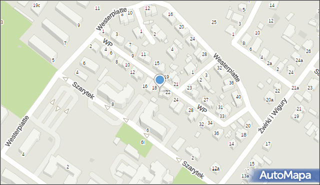 Środa Wielkopolska, Wojska Polskiego, 20, mapa Środa Wielkopolska