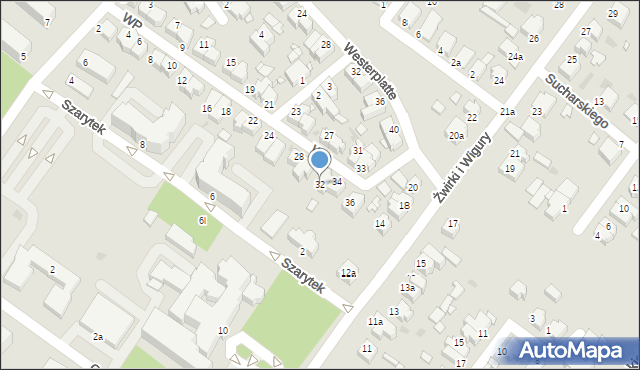 Środa Wielkopolska, Wojska Polskiego, 32, mapa Środa Wielkopolska