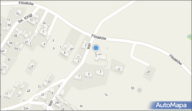 Sromowce Wyżne, Wojska Polskiego, 1, mapa Sromowce Wyżne