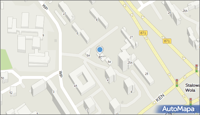 Stalowa Wola, Wojska Polskiego, 6C, mapa Stalowa Wola
