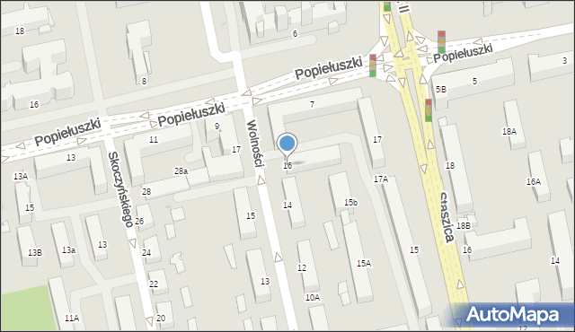 Stalowa Wola, Wolności, 16, mapa Stalowa Wola